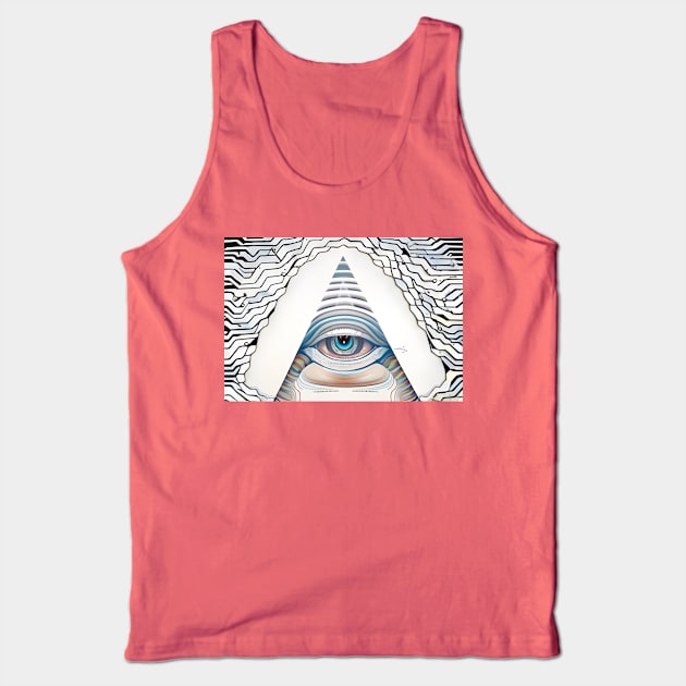 Illuminated Vision (9) - Trippy Psychedelic Eye Tank Top by TheThirdEye